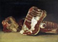 羊の肋骨と頭の静物画「肉屋」フランシスコ・デ・ゴヤ